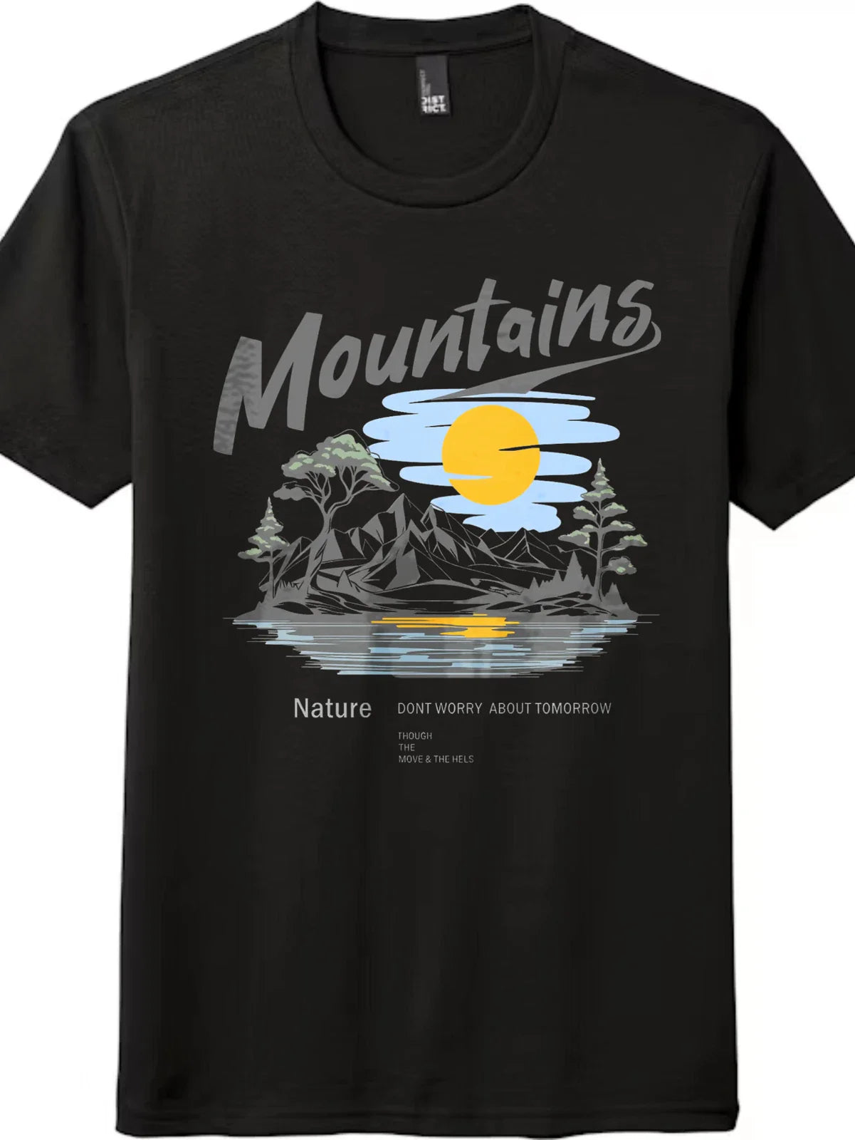 Nature Therapy Graphic Tee | Mountains & Motivational Quote, Unisex T-Shirt Unisex T-shirt, Sweatshirt, Hoodie, Long Sleeve Tee - T-Shirt, Sweatshirt, Hoodie