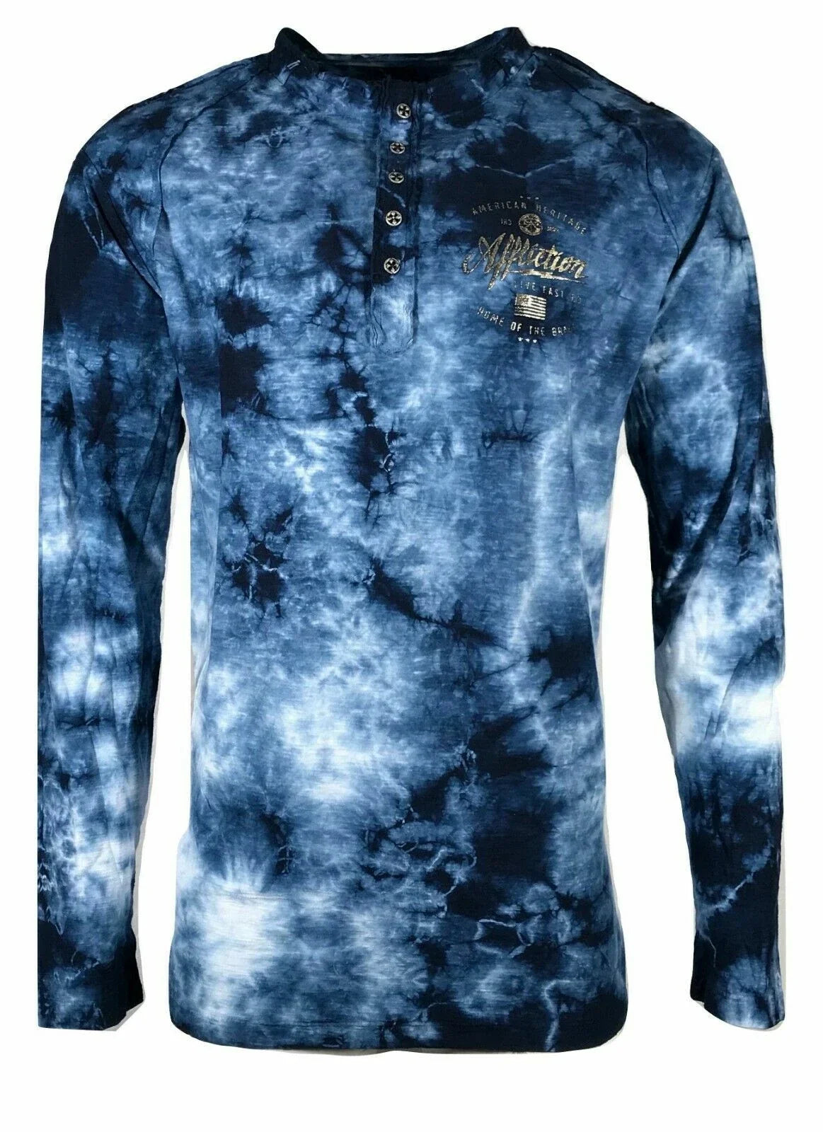 AFFLICTION Men's Long Sleeve T-shirt BRAVE HERITAGE Blue/Welch Biker S-2XL Unisex T-shirt, Sweatshirt, Hoodie, Long Sleeve Tee - T-Shirt, Sweatshirt, Hoodie