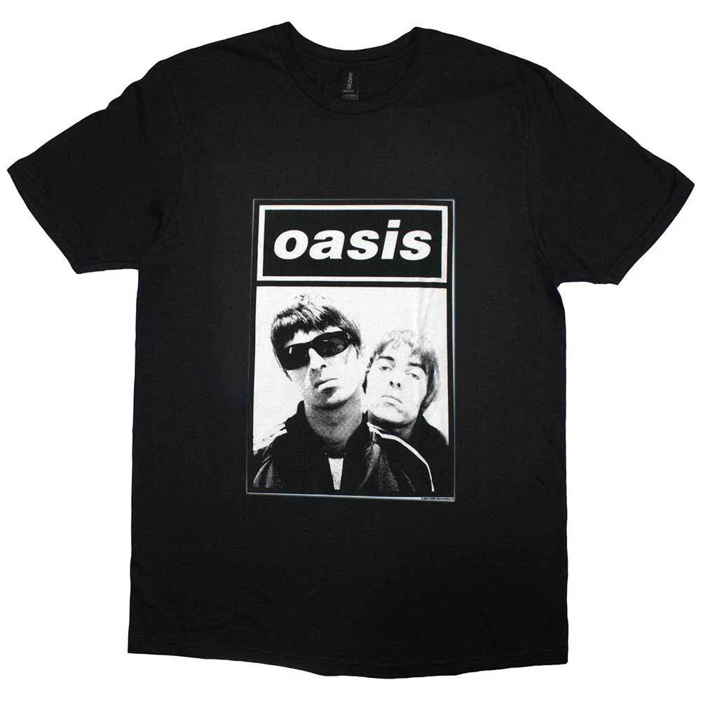 Oasis Noel & Liam Boxed Photo Official T-Shirt Unisex T-shirt, Sweatshirt, Hoodie, Long Sleeve Tee - T-Shirt, Sweatshirt, Hoodie