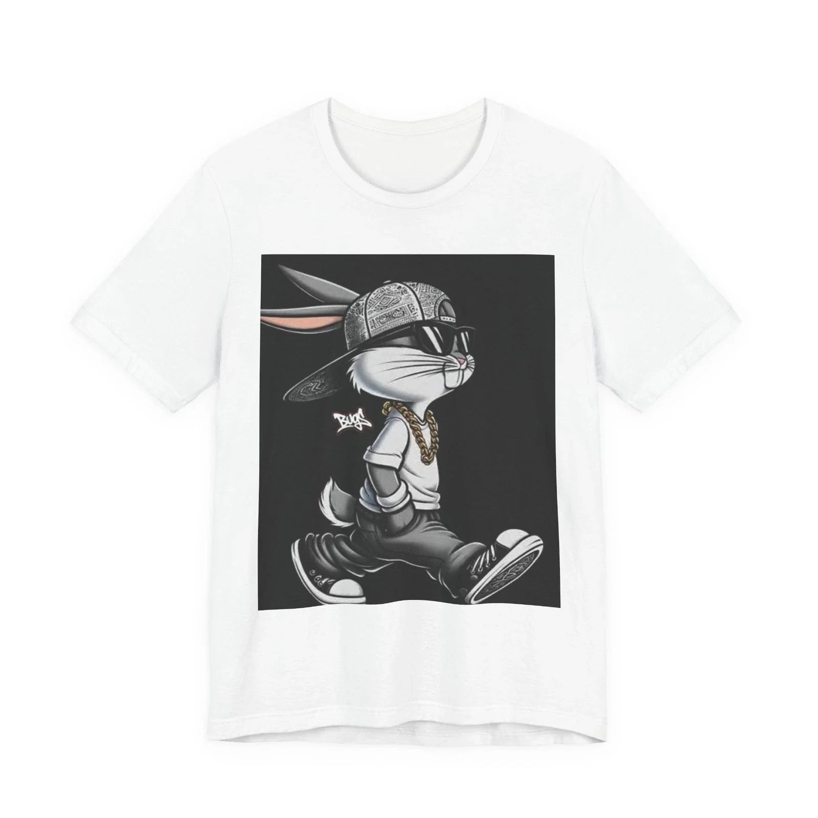 Hip Hop bugs Bunny and defy Duck T-Shirt | Streetwear Cartoon Graphic Tee Unisex T-shirt, Sweatshirt, Hoodie, Long Sleeve Tee - T-Shirt, Sweatshirt, Hoodie