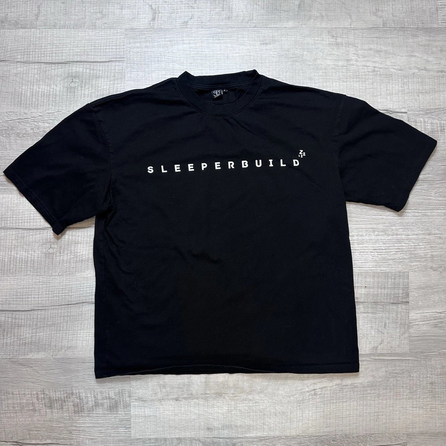 SleeperBuild Heavy Oversized Minimalist Tee Black Size Small Men's Gym Workout Unisex T-shirt, Sweatshirt, Hoodie, Long Sleeve Tee - T-Shirt, Sweatshirt, Hoodie