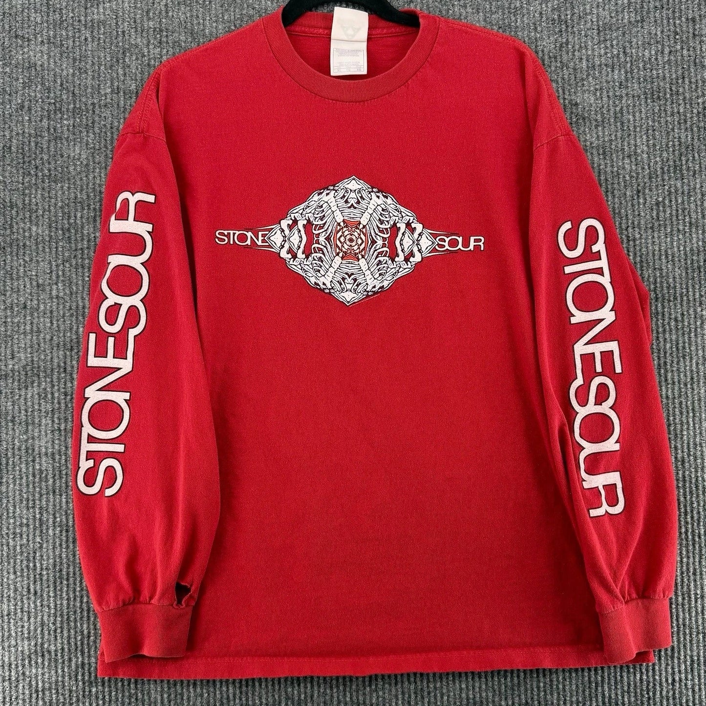 Stone Sour Long Sleeve Shirt Mens XL Red Band Tee Distressed Grunge Unisex T-shirt, Sweatshirt, Hoodie, Long Sleeve Tee - T-Shirt, Sweatshirt, Hoodie