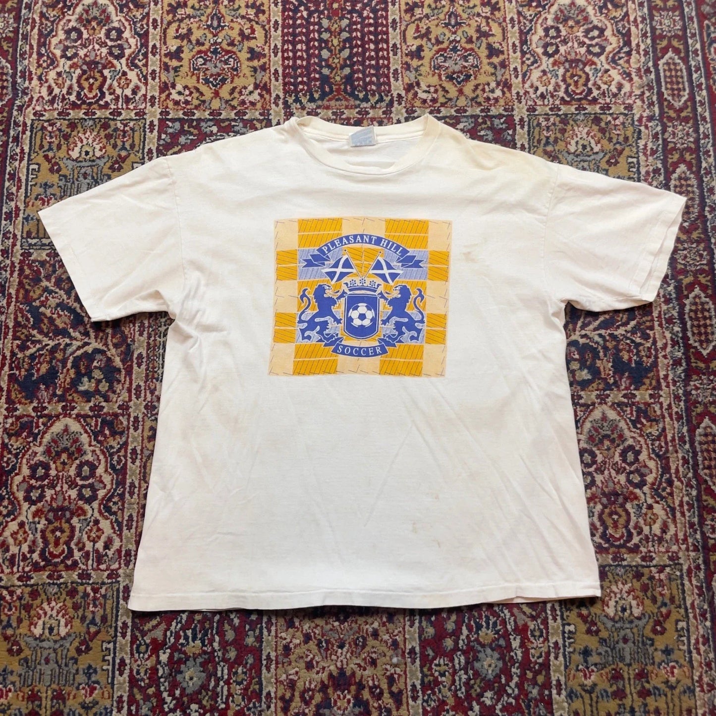 VTG 90s Pleasant Hill Soccer T Shirt XL Hanes Heavyweight Graphic Tee USA #15 Unisex T-shirt, Sweatshirt, Hoodie, Long Sleeve Tee - T-Shirt, Sweatshirt, Hoodie
