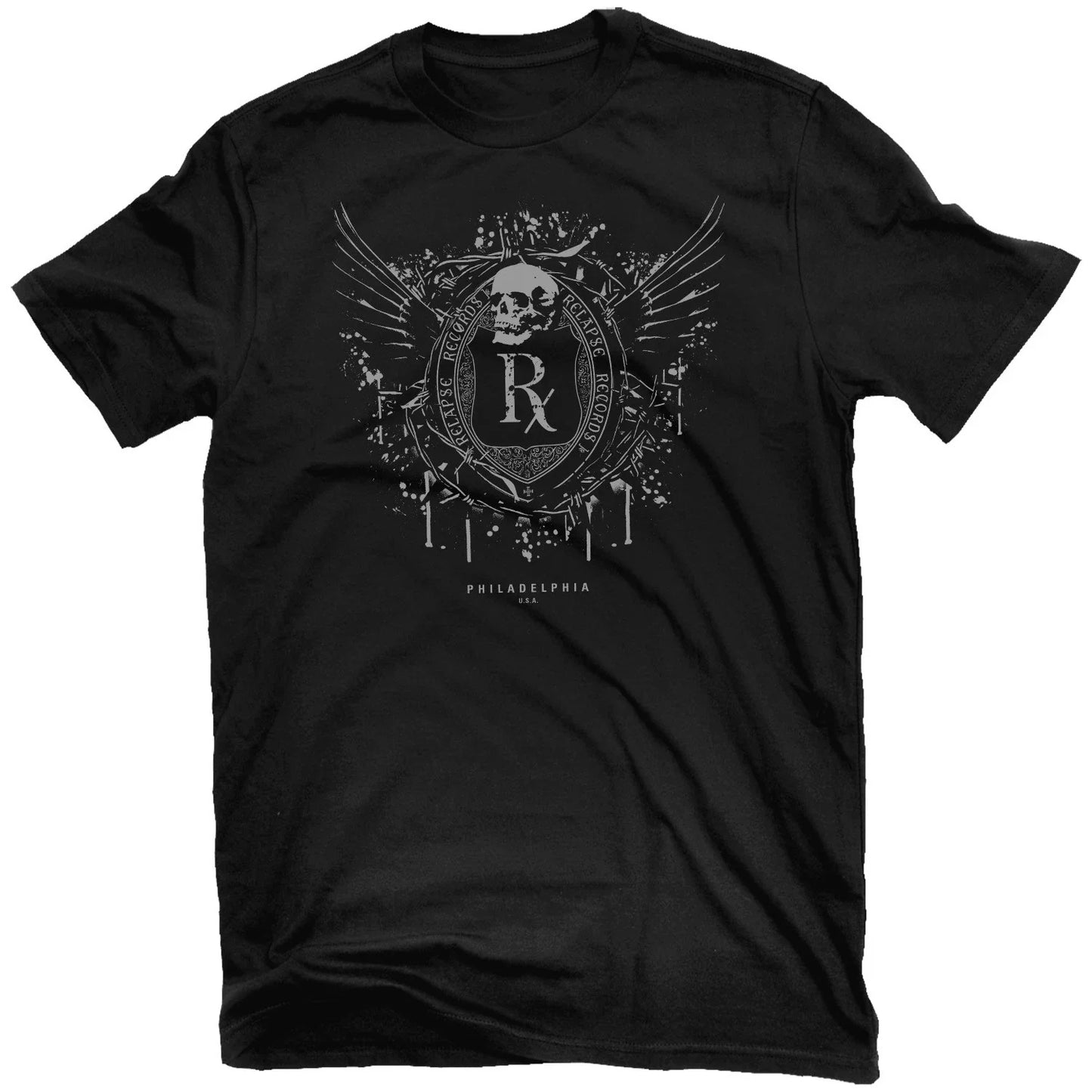 RELAPSE Deathshield T-Shirt NEW! Relapse Records TS2901 Unisex T-shirt, Sweatshirt, Hoodie, Long Sleeve Tee - T-Shirt, Sweatshirt, Hoodie