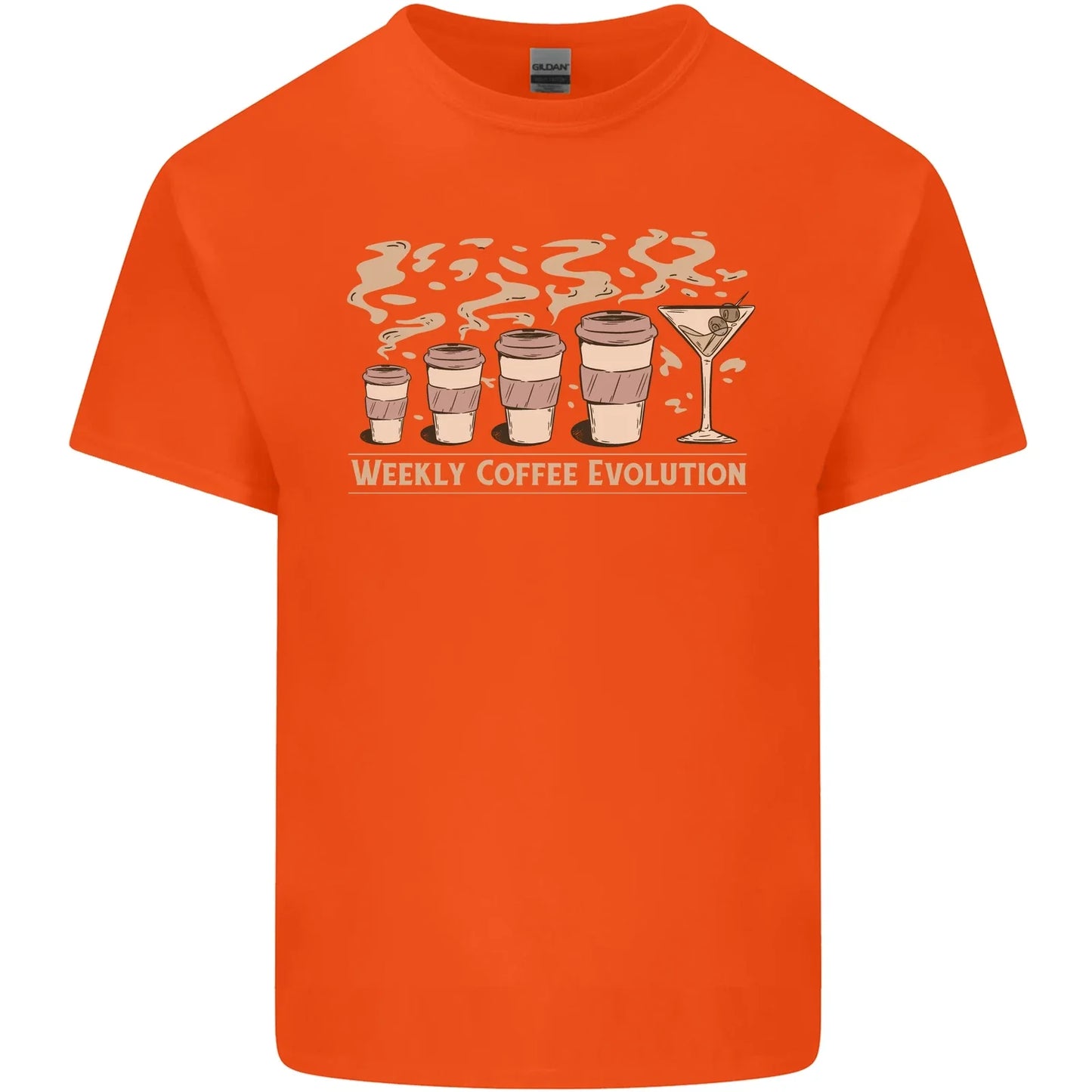 Funny Weekly Coffee to Alcohol Evolution Wine Mens Cotton T-Shirt Tee Top Unisex T-shirt, Sweatshirt, Hoodie, Long Sleeve Tee - T-Shirt, Sweatshirt, Hoodie