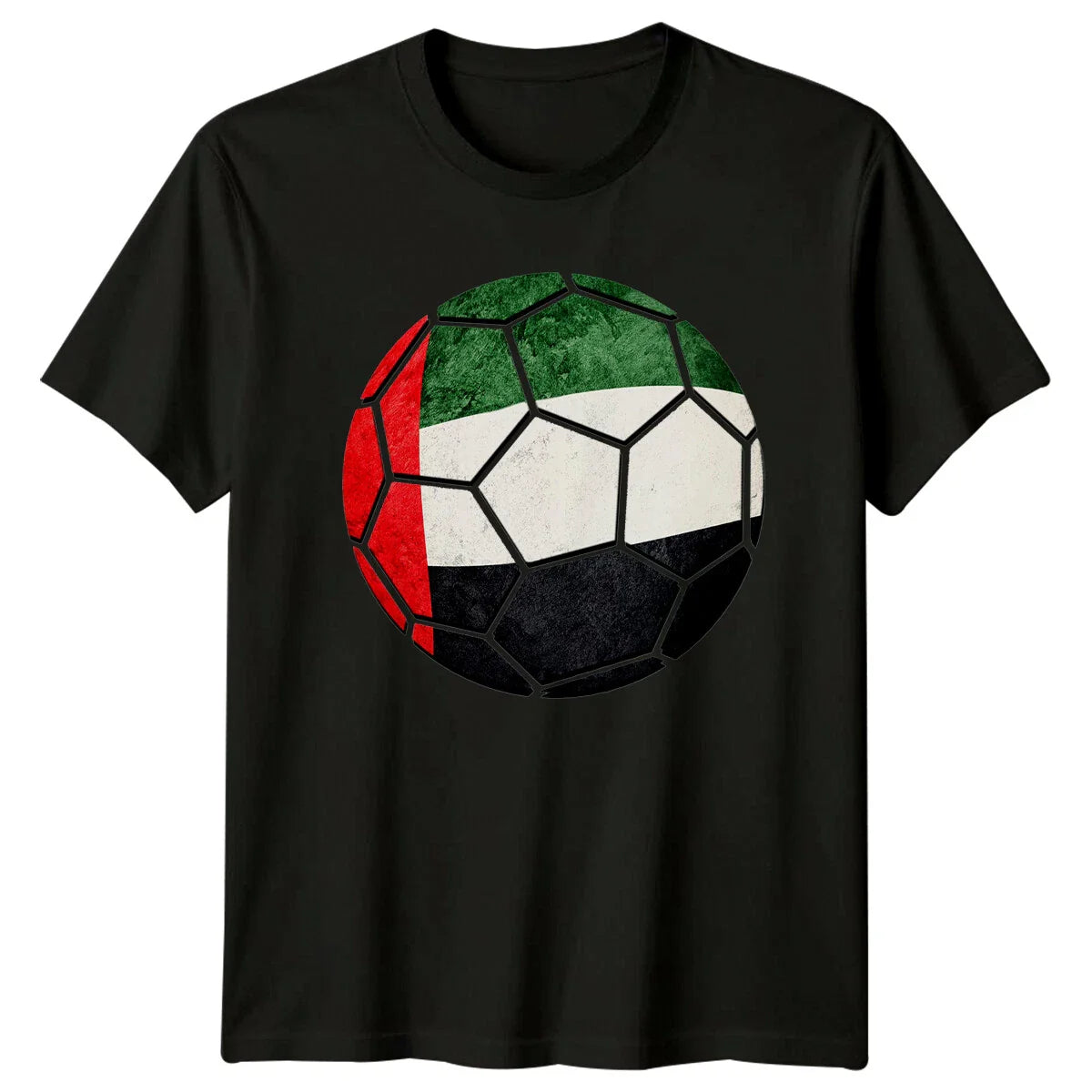 UAE Soccer Ball Flag Sports Mens T-Shirt Womens Tee Graphic Unisex Top Unisex T-shirt, Sweatshirt, Hoodie, Long Sleeve Tee - T-Shirt, Sweatshirt, Hoodie