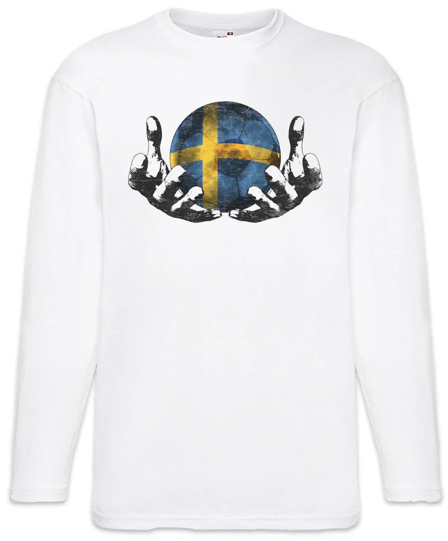 Sweden Football Magic Ball Men Long Sleeve T-Shirt swedish Soccer Flag Unisex T-shirt, Sweatshirt, Hoodie, Long Sleeve Tee - T-Shirt, Sweatshirt, Hoodie