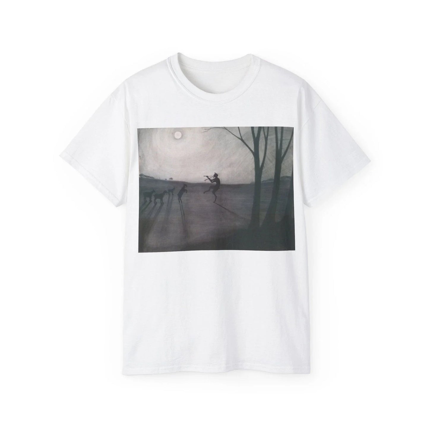Faun By Moonlight T-Shirt, Faun by Moonlight by Leon Spilliaert, Art gift Unisex T-shirt, Sweatshirt, Hoodie, Long Sleeve Tee - T-Shirt, Sweatshirt, Hoodie