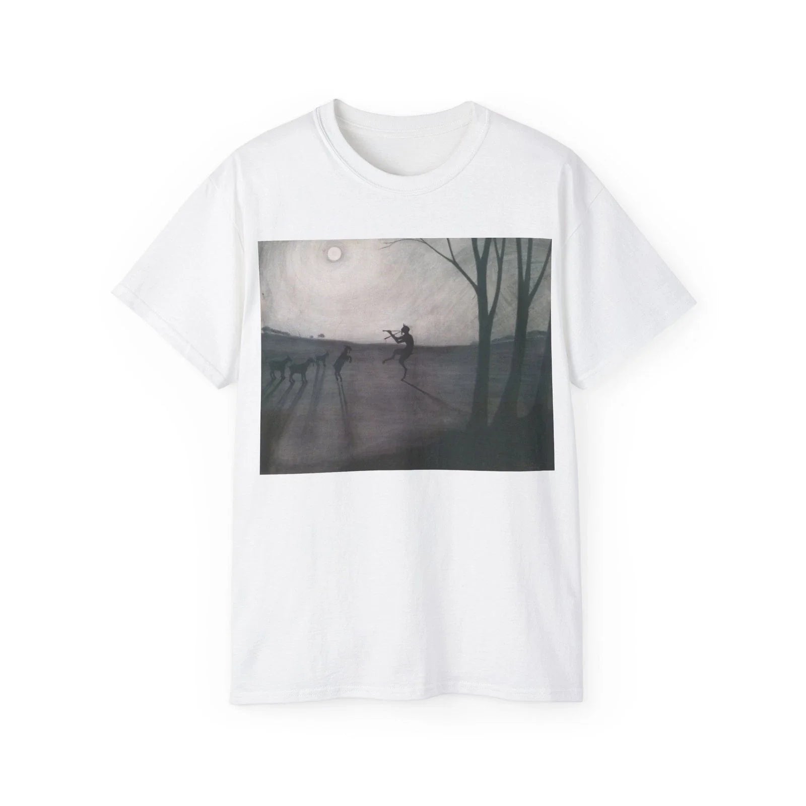 Faun By Moonlight T-Shirt, Faun by Moonlight by Leon Spilliaert, Art gift Unisex T-shirt, Sweatshirt, Hoodie, Long Sleeve Tee - T-Shirt, Sweatshirt, Hoodie