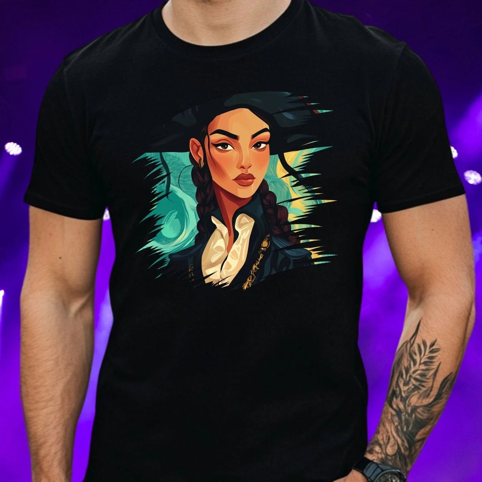 Mens Pirate Print Cotton T-Shirt Size XS to 5XL Unisex T-shirt, Sweatshirt, Hoodie, Long Sleeve Tee - T-Shirt, Sweatshirt, Hoodie