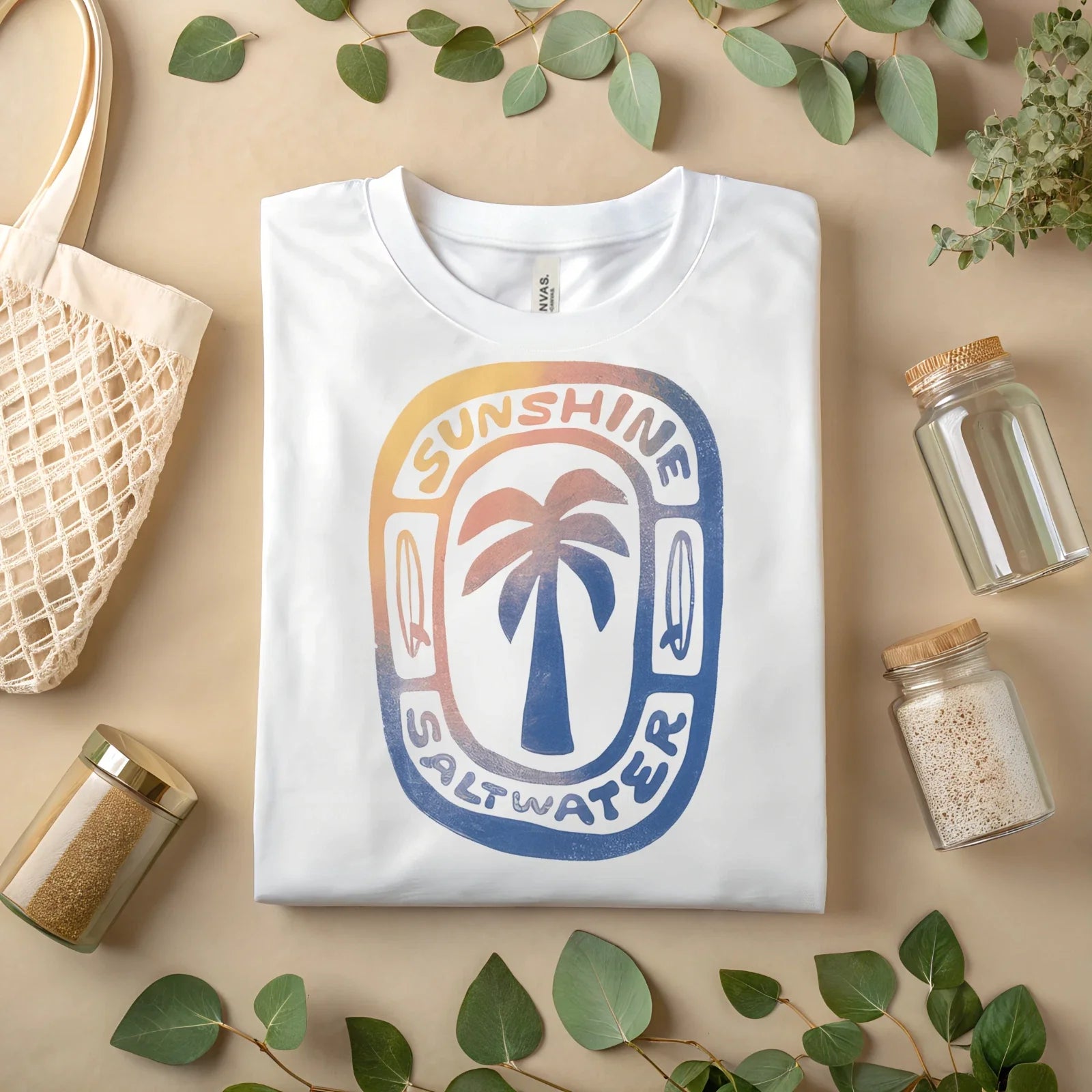 Sunshine Saltwater Shirt  Retro Palm Tree Beach Vibes T-Shirt A460 Unisex T-shirt, Sweatshirt, Hoodie, Long Sleeve Tee - T-Shirt, Sweatshirt, Hoodie