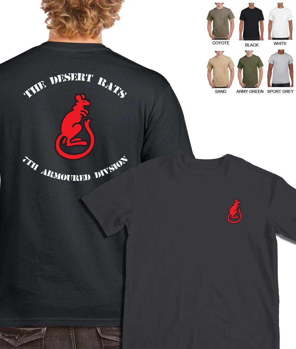 British Army 7th Armoured Division Desert Rats T-Shirt World War II Unisex T-shirt, Sweatshirt, Hoodie, Long Sleeve Tee - T-Shirt, Sweatshirt, Hoodie