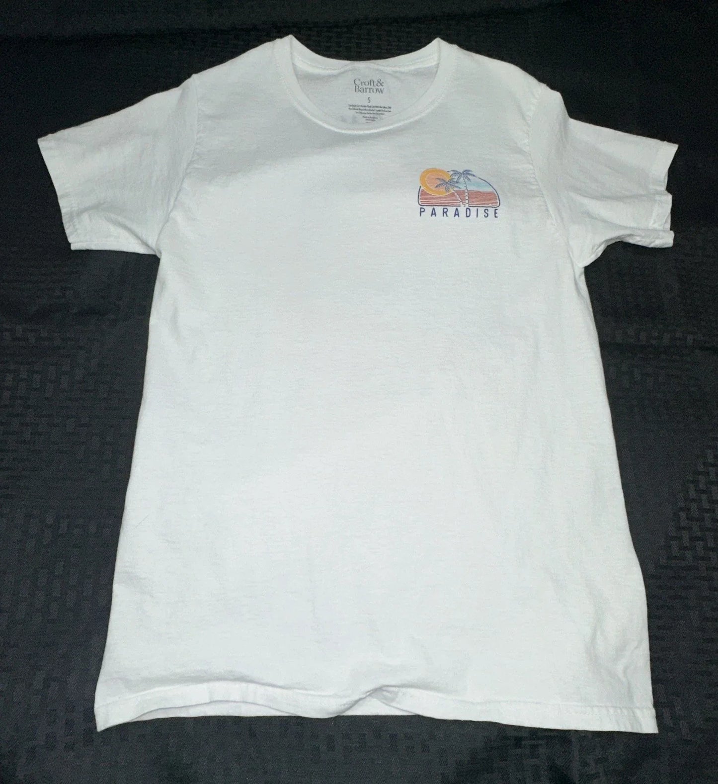 Croft & Barrow Men's T-Shirt Modern Fit Paradise White Size Small Unisex T-shirt, Sweatshirt, Hoodie, Long Sleeve Tee - T-Shirt, Sweatshirt, Hoodie