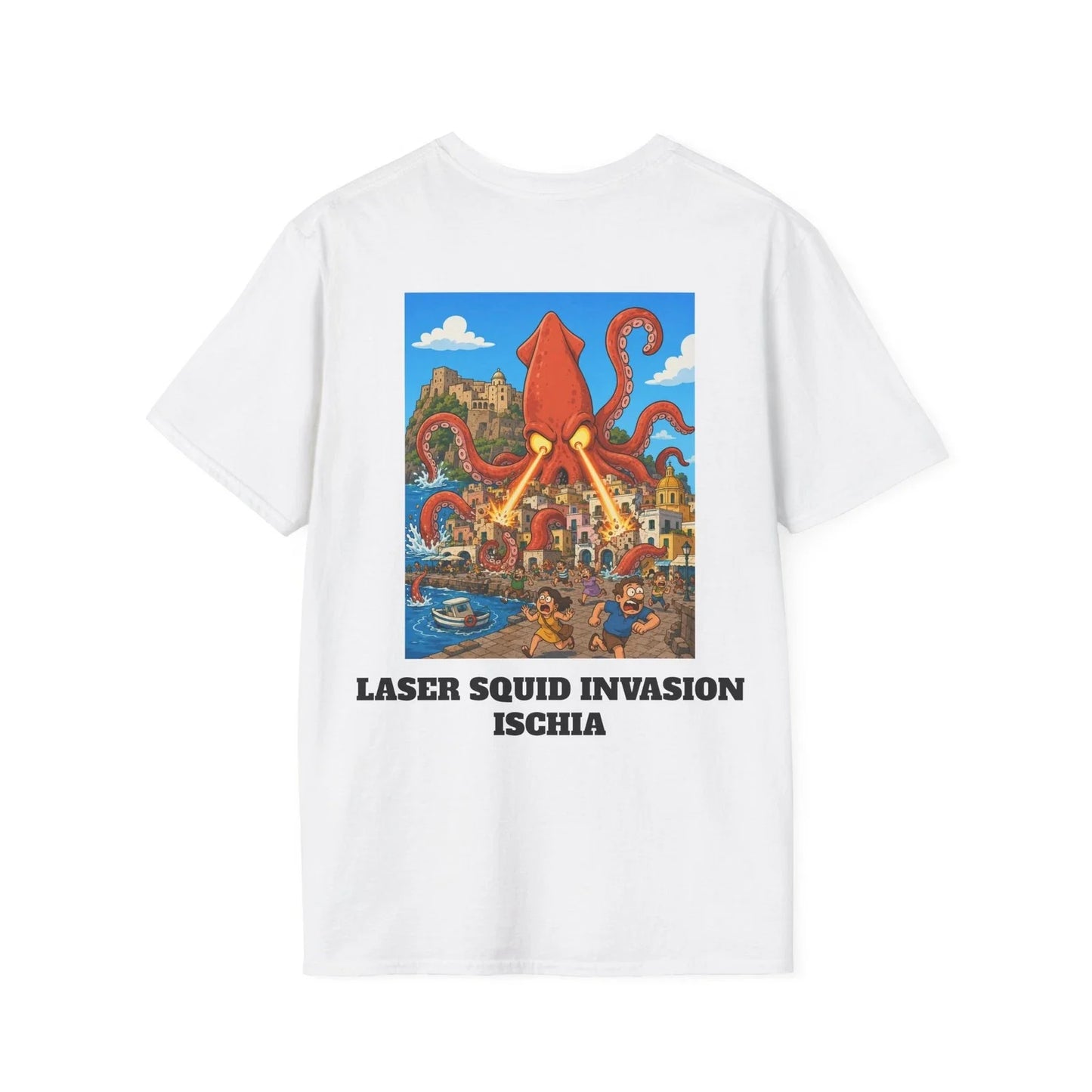 Ischia Map Tee | Island Outline Minimalist Shirt Unisex T-shirt, Sweatshirt, Hoodie, Long Sleeve Tee - T-Shirt, Sweatshirt, Hoodie
