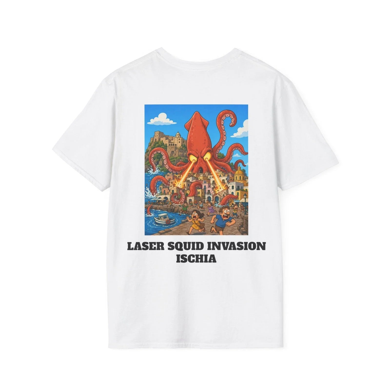 Ischia Map Tee | Island Outline Minimalist Shirt Unisex T-shirt, Sweatshirt, Hoodie, Long Sleeve Tee - T-Shirt, Sweatshirt, Hoodie