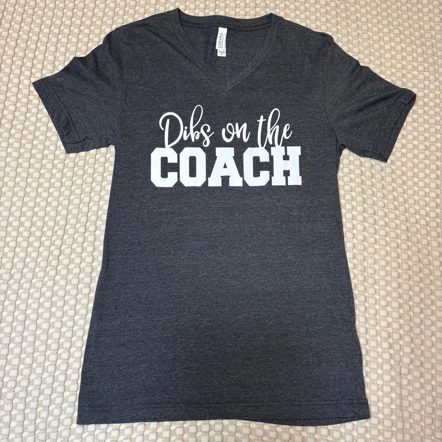 Dibs On The Coach Shirt Small Funny Sports Tshirt Athletic Sports Tee Game Day Unisex T-shirt, Sweatshirt, Hoodie, Long Sleeve Tee - T-Shirt, Sweatshirt, Hoodie