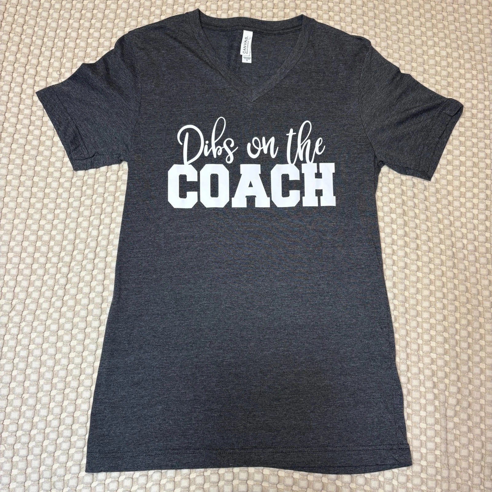 Dibs On The Coach Shirt Small Funny Sports Tshirt Athletic Sports Tee Game Day Unisex T-shirt, Sweatshirt, Hoodie, Long Sleeve Tee - T-Shirt, Sweatshirt, Hoodie