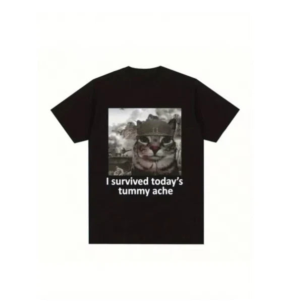 Funny Cat Meme T-Shirt Funny Cat Meme Cotton Streetwear Unisex T-shirt, Sweatshirt, Hoodie, Long Sleeve Tee - T-Shirt, Sweatshirt, Hoodie