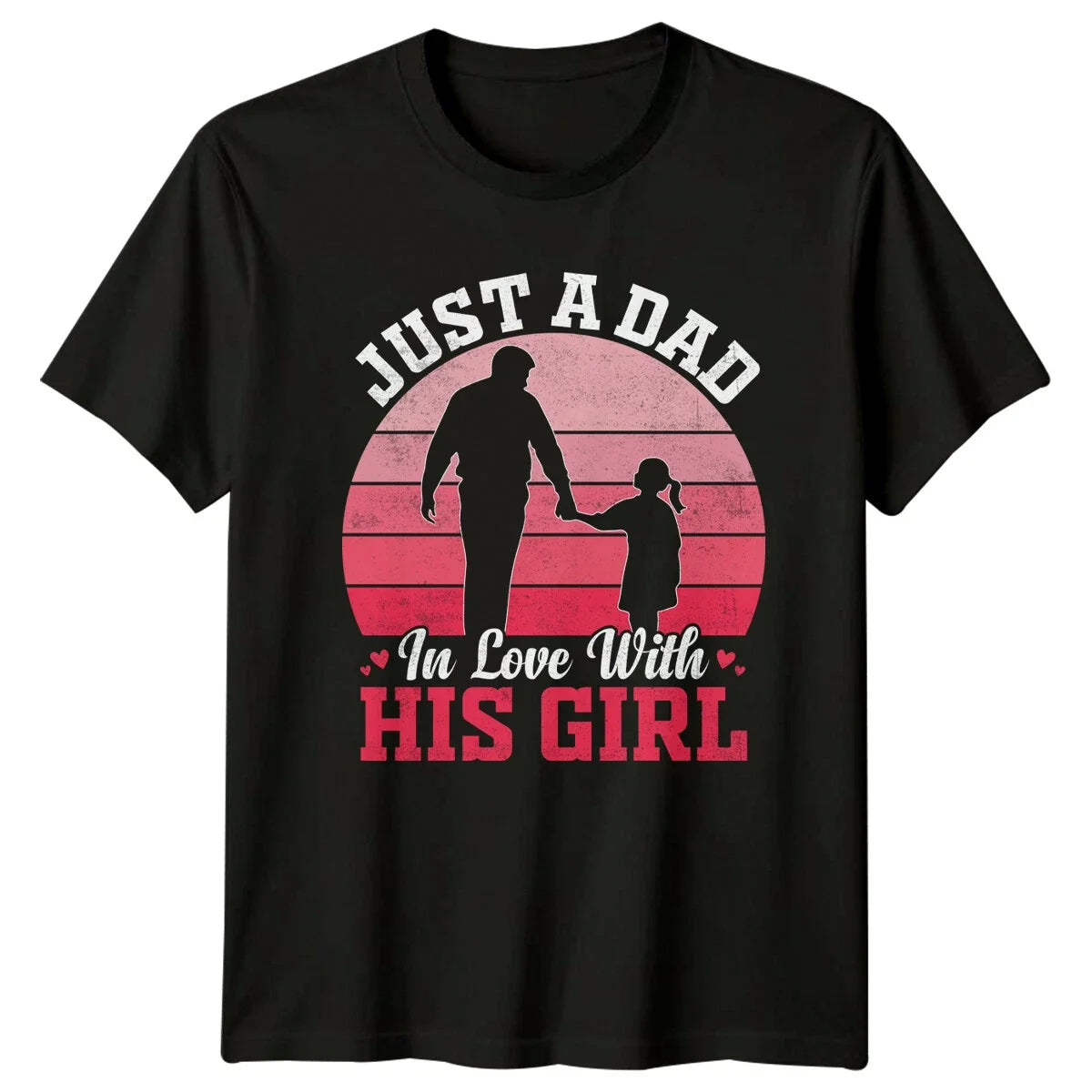 Just A Dad In Love With His Girl Silhouette Graphic T-Shirt Unisex T-shirt, Sweatshirt, Hoodie, Long Sleeve Tee - T-Shirt, Sweatshirt, Hoodie