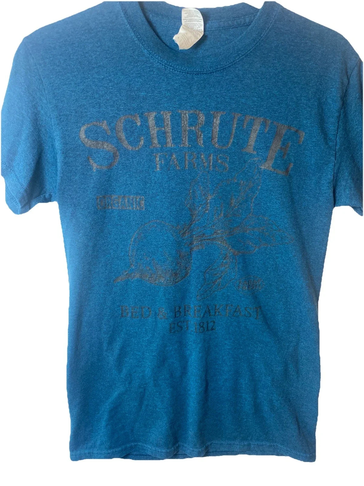 The Office Schrute Farms Bed & Breakfast  Blue Tshirt Size Small Unisex T-shirt, Sweatshirt, Hoodie, Long Sleeve Tee - T-Shirt, Sweatshirt, Hoodie