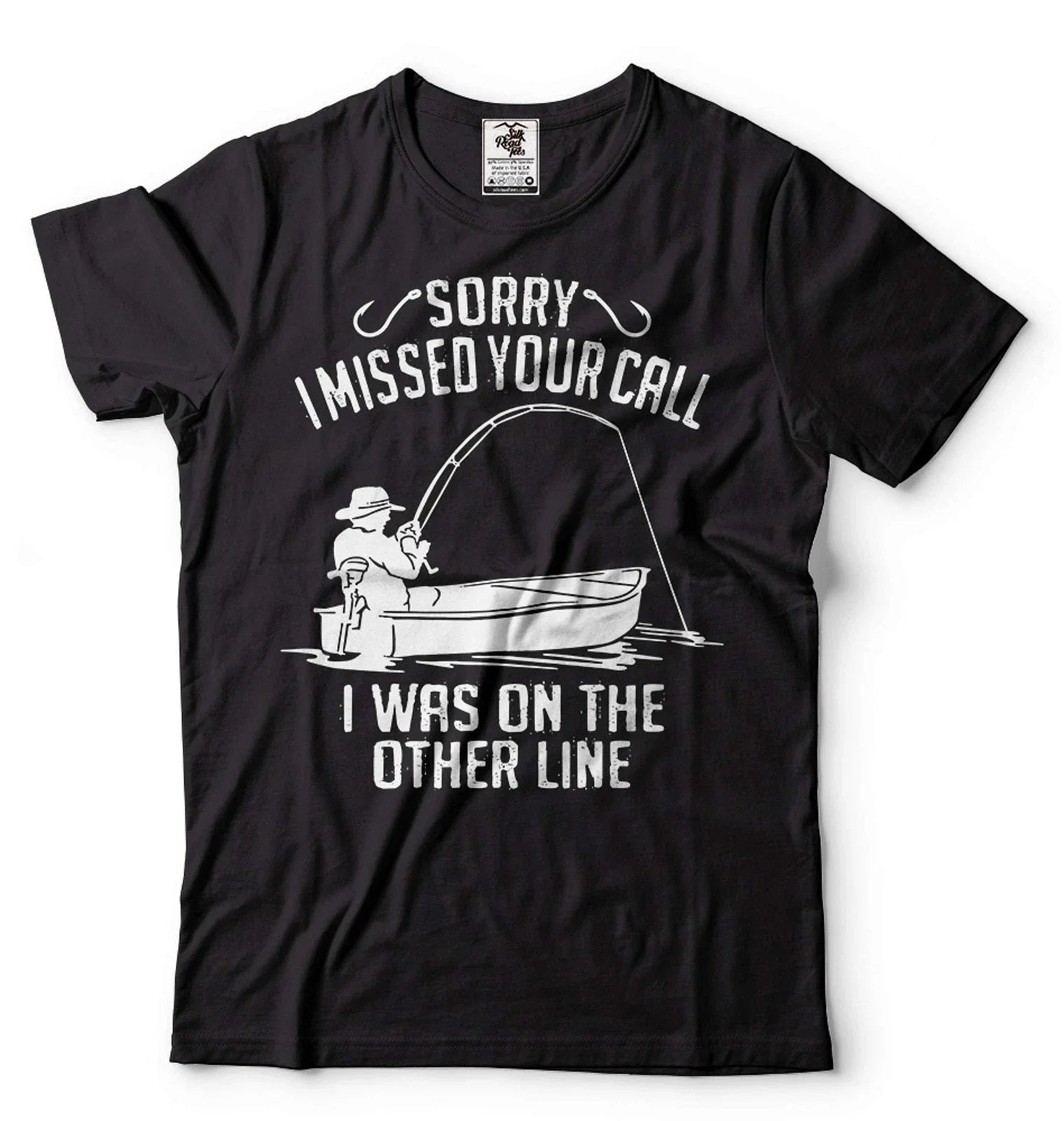 Men's Fishing Shirt Funny Fishing Tee Sorry I Missed Your Call Shirt Fishing Tee Unisex T-shirt, Sweatshirt, Hoodie, Long Sleeve Tee - T-Shirt, Sweatshirt, Hoodie