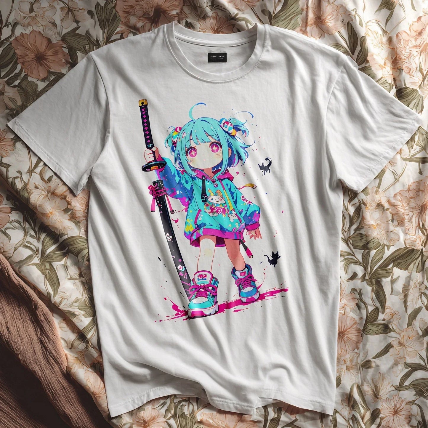 Chibi Girl Cute Kawaii 005 Anime/Manga  Adult / Childrens t shirts/t-shir cotton Unisex T-shirt, Sweatshirt, Hoodie, Long Sleeve Tee - T-Shirt, Sweatshirt, Hoodie