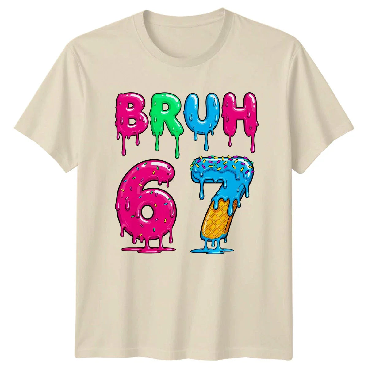 Bruh T-Shirt Dripping Glaze Font Slang Meme Birthday Gift For Him And Her Unisex T-shirt, Sweatshirt, Hoodie, Long Sleeve Tee - T-Shirt, Sweatshirt, Hoodie