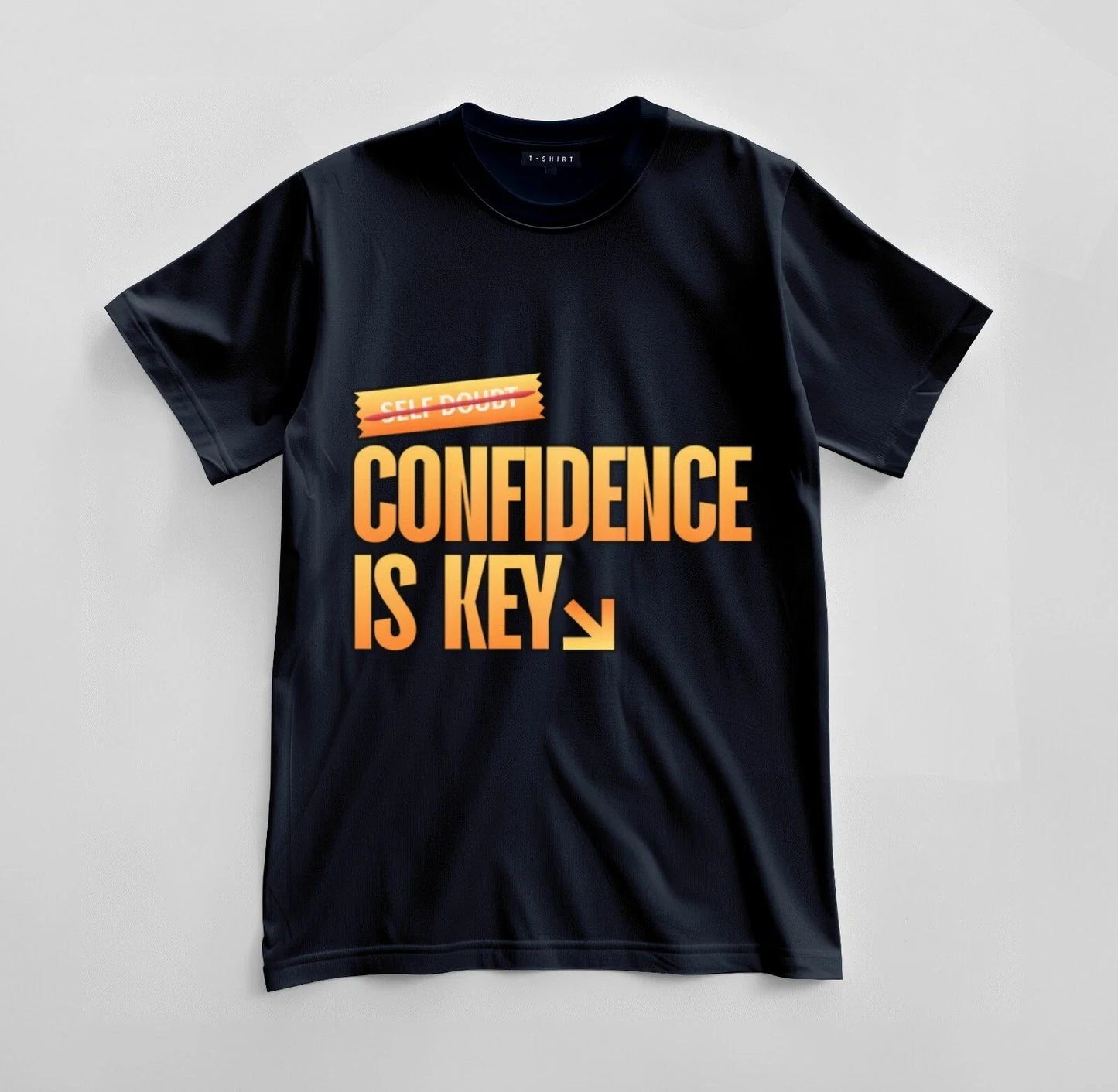 Custom Confidence Over Doubt T-shirt Design Unisex Jersey Short Sleeve Tee Unisex T-shirt, Sweatshirt, Hoodie, Long Sleeve Tee - T-Shirt, Sweatshirt, Hoodie
