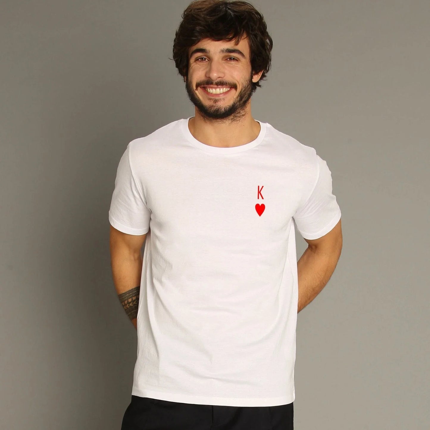 Men's Short Sleeve T-Shirt White, KING Unisex T-shirt, Sweatshirt, Hoodie, Long Sleeve Tee - T-Shirt, Sweatshirt, Hoodie