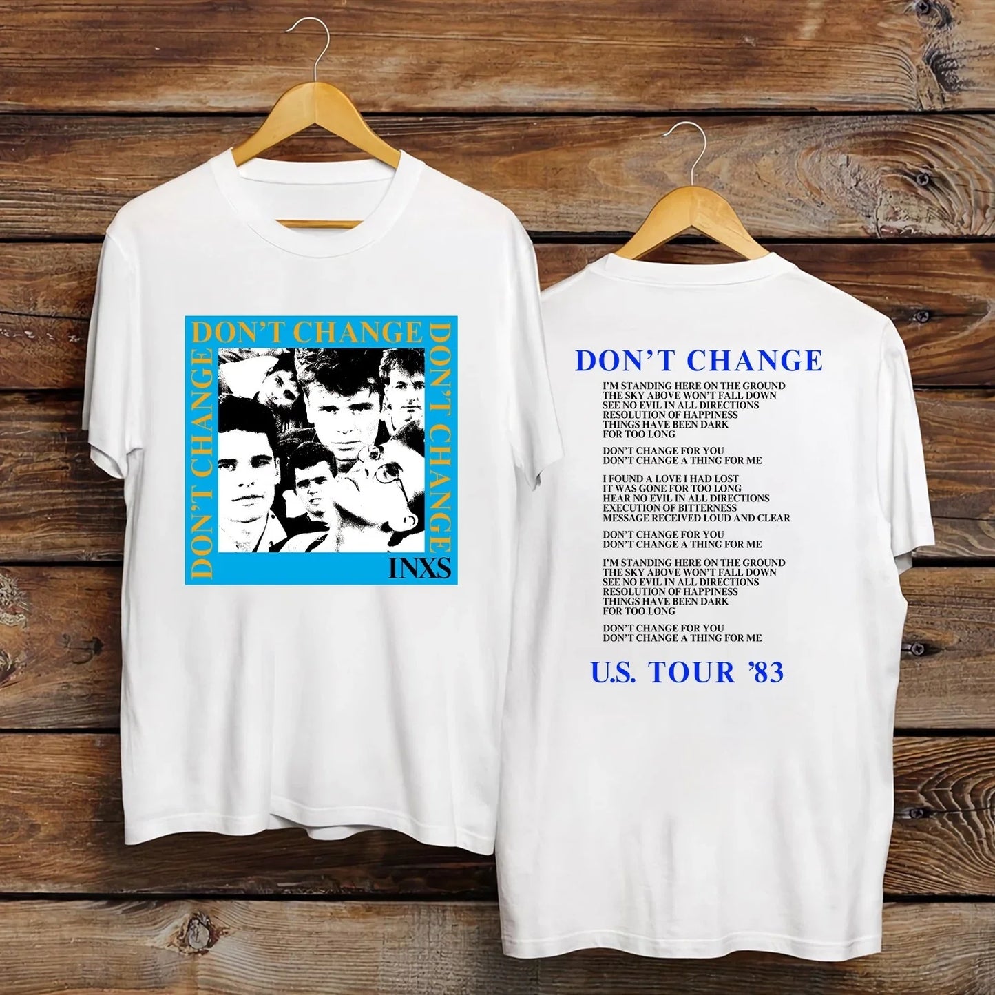 Vintage Rare 80s INXS Dont Change 1983 US Tour TShirt Unisex T-shirt, Sweatshirt, Hoodie, Long Sleeve Tee - T-Shirt, Sweatshirt, Hoodie