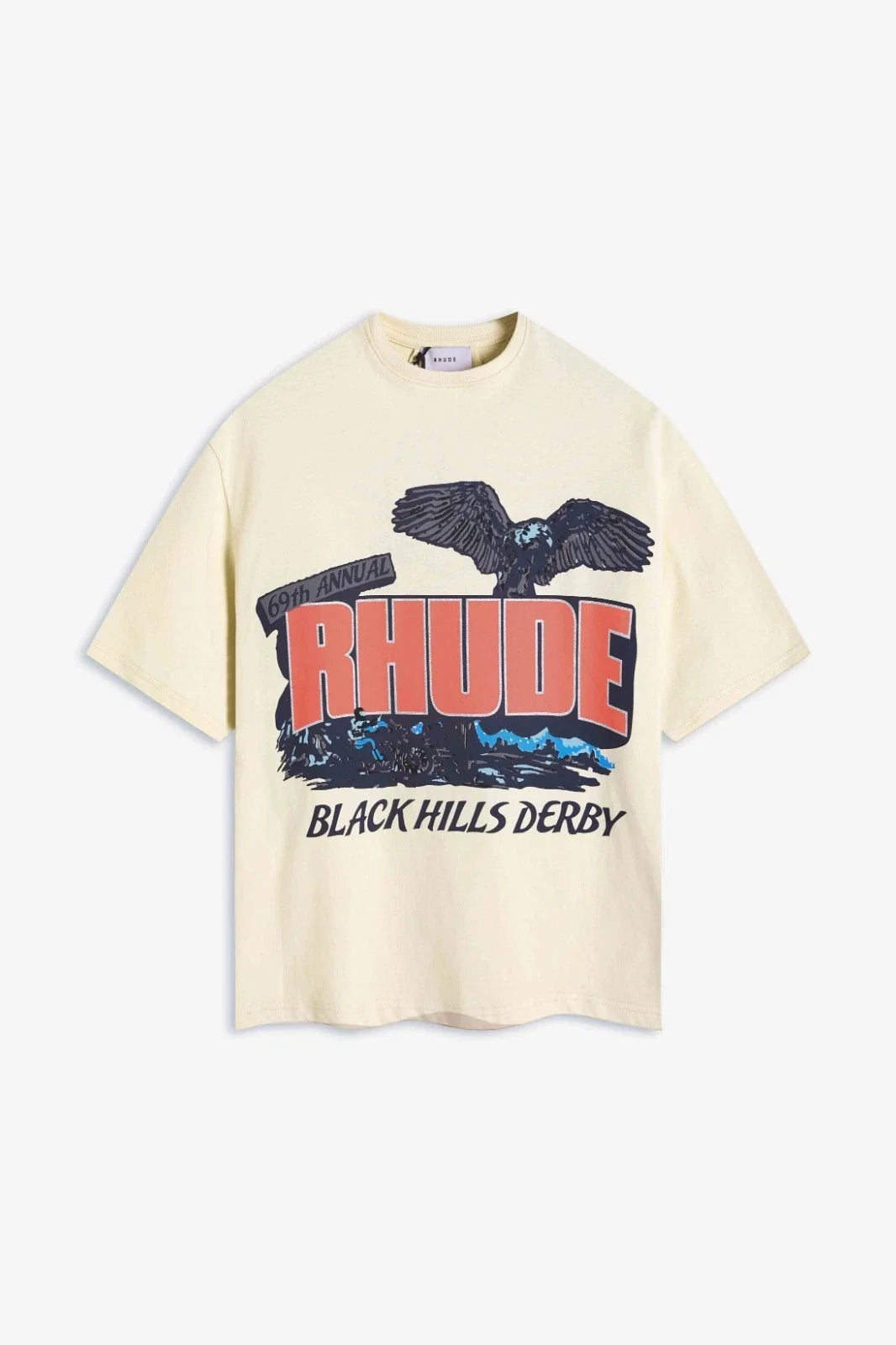 RHUDE Spring/Summer Sailing Club slogan logo short sleeved T-shirt white Unisex T-shirt, Sweatshirt, Hoodie, Long Sleeve Tee - T-Shirt, Sweatshirt, Hoodie