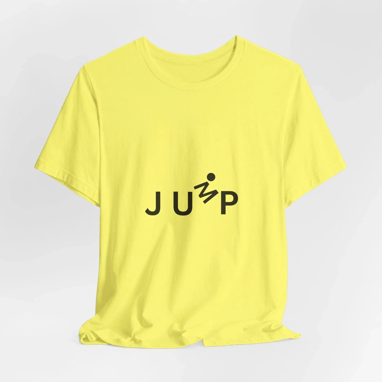 Minimalist T-Shirt for Women or Men "JUMP" - Creative Unisex Bella Canvas Tees Unisex T-shirt, Sweatshirt, Hoodie, Long Sleeve Tee - T-Shirt, Sweatshirt, Hoodie