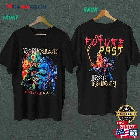 Iron Maiden Shirt The Future Past Tour 2023 Sweatshirt Classic T-shirt Double Unisex T-shirt, Sweatshirt, Hoodie, Long Sleeve Tee - T-Shirt, Sweatshirt, Hoodie
