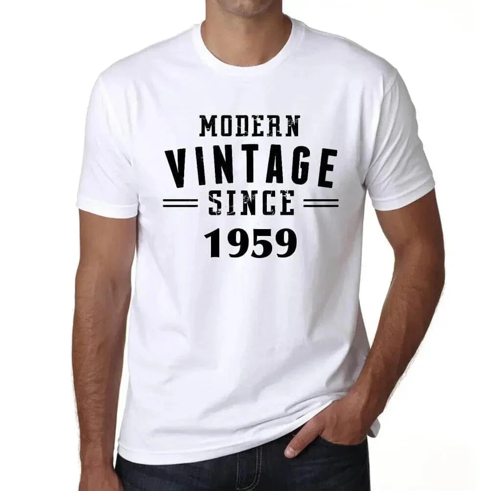 ULTRABASIC Men's T-Shirt Vintage Modern Since 1959 Modern Vintage Since Unisex T-shirt, Sweatshirt, Hoodie, Long Sleeve Tee - T-Shirt, Sweatshirt, Hoodie
