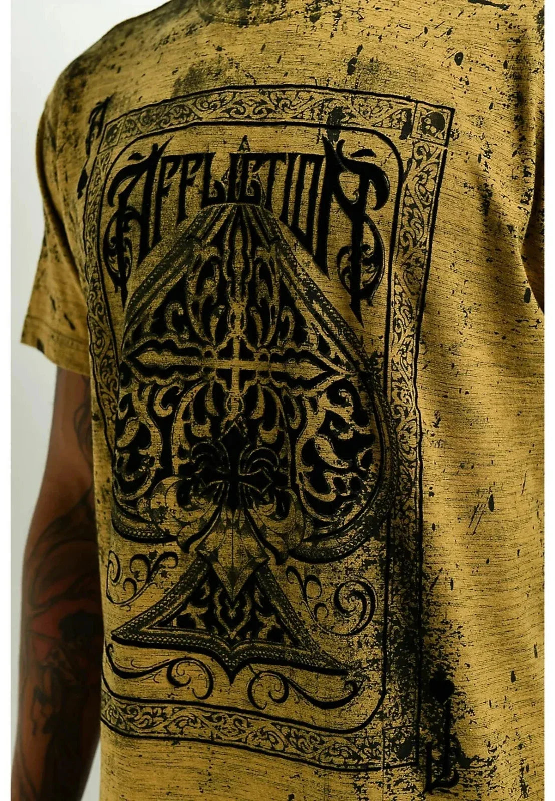 Affliction Men's HIGH STAKES Short Sleeve Premium Quality Flocked T-Shirt; NWT Unisex T-shirt, Sweatshirt, Hoodie, Long Sleeve Tee - T-Shirt, Sweatshirt, Hoodie
