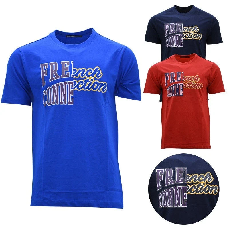 FCUK Mens T Shirts Printed Crew Neck Short Sleeve Red Blue Casual Summer Tees Unisex T-shirt, Sweatshirt, Hoodie, Long Sleeve Tee - T-Shirt, Sweatshirt, Hoodie
