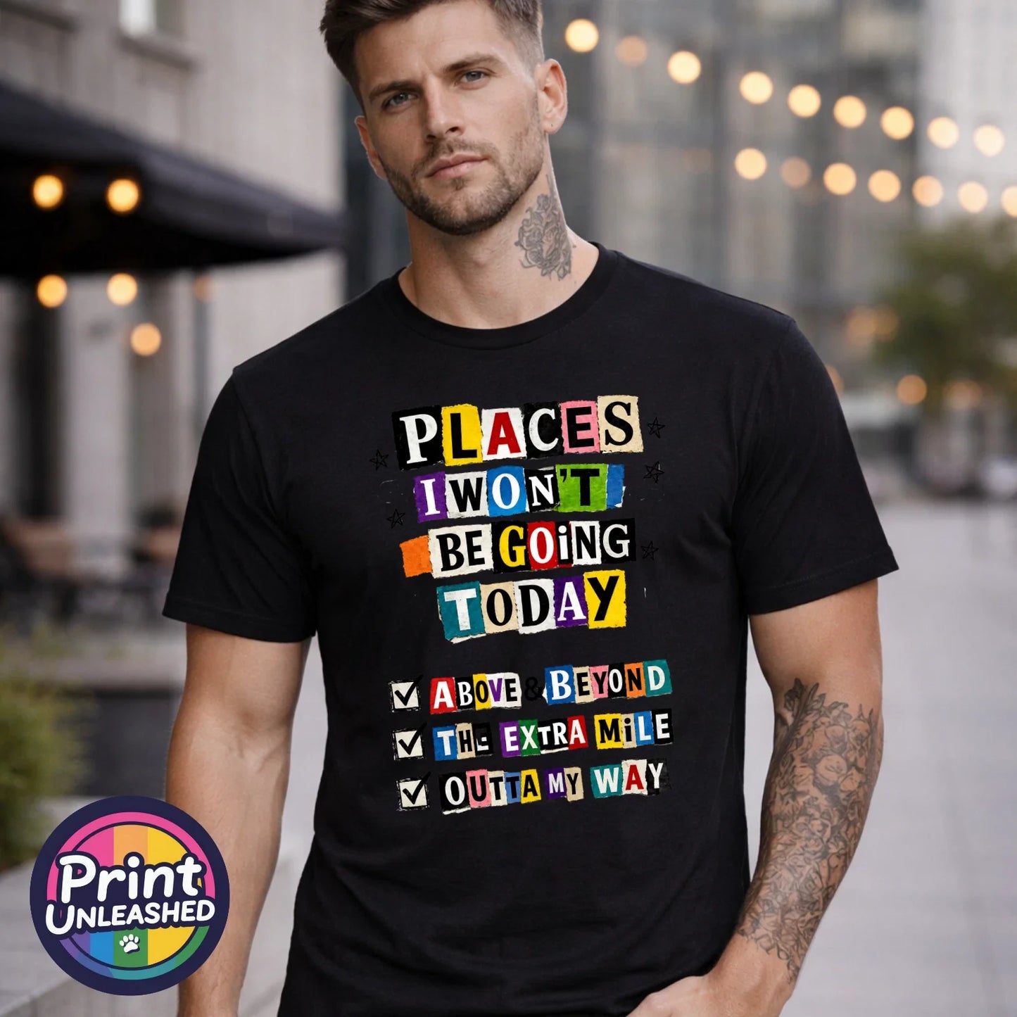 Places I Won't Be Going Today Funny Work T Shirt Sarcastic Office Tee Gift S-2XL Unisex T-shirt, Sweatshirt, Hoodie, Long Sleeve Tee - T-Shirt, Sweatshirt, Hoodie