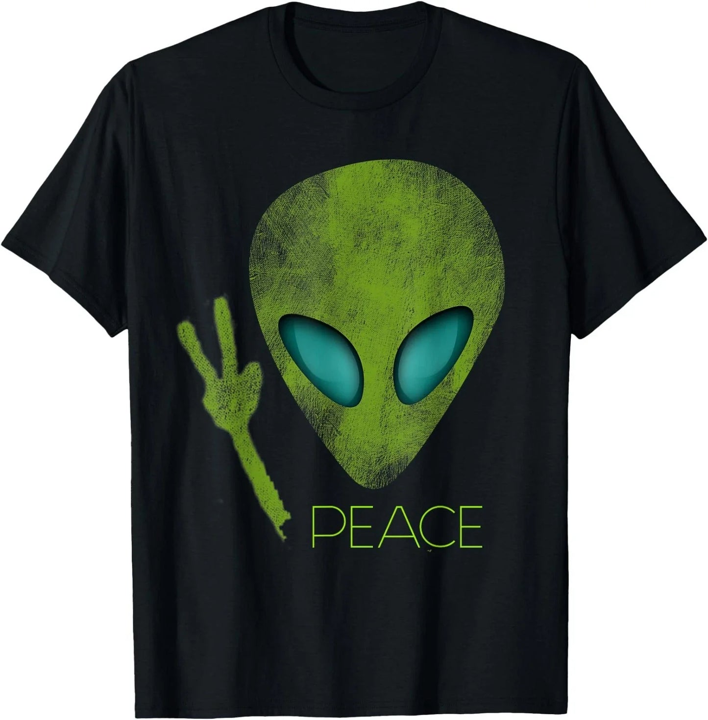 Alien Peace Cool Funny Cute UFO Lover Birthday Gift T-Shirt Small Unisex T-shirt, Sweatshirt, Hoodie, Long Sleeve Tee - T-Shirt, Sweatshirt, Hoodie