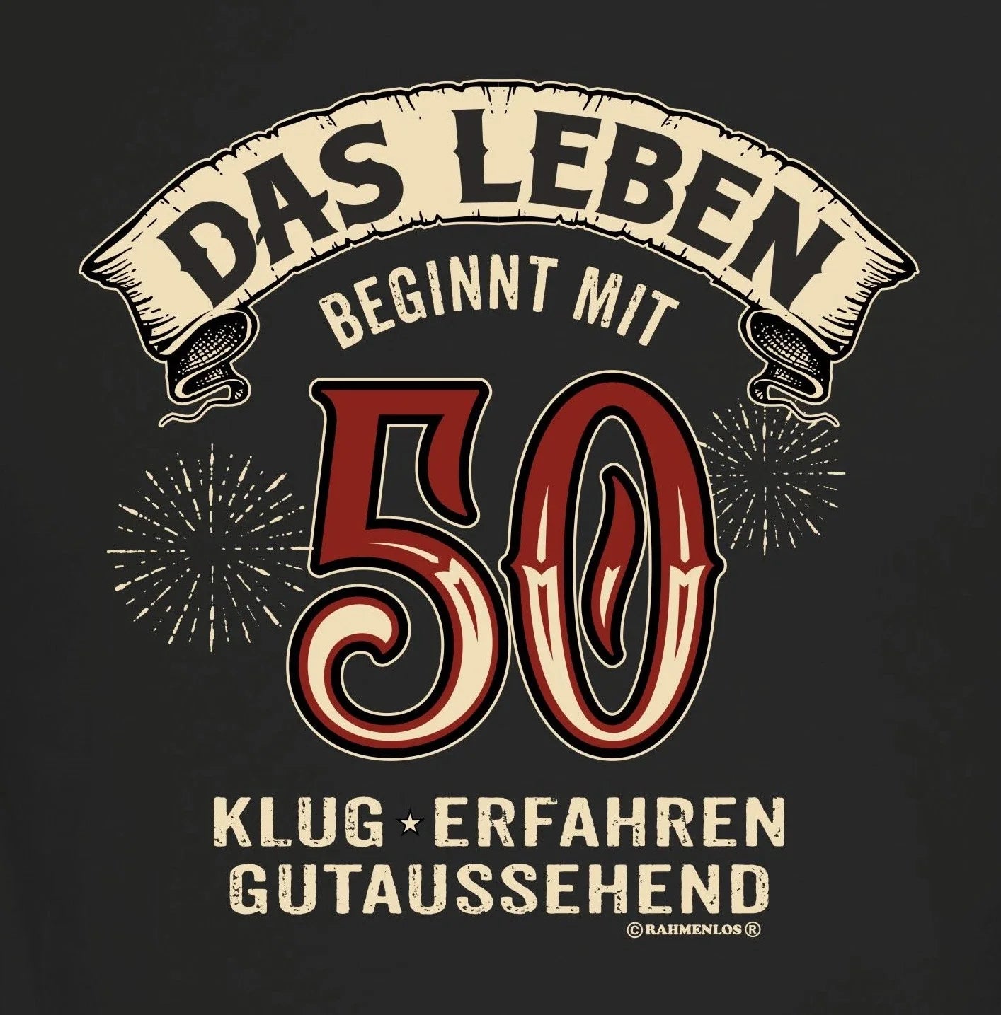 50th Birthday Men's T-Shirt Life Begins At 50 Funny Quote Shirt Unisex T-shirt, Sweatshirt, Hoodie, Long Sleeve Tee - T-Shirt, Sweatshirt, Hoodie