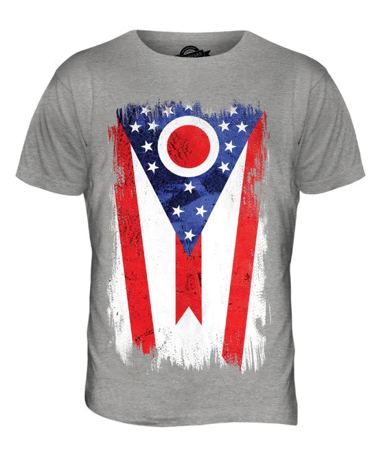 STATE OHIO GRUNGE FLAG MENS T SHIRT TEE SHIRT XS S M L XL 2XL 3XL 4XL Unisex T-shirt, Sweatshirt, Hoodie, Long Sleeve Tee - T-Shirt, Sweatshirt, Hoodie