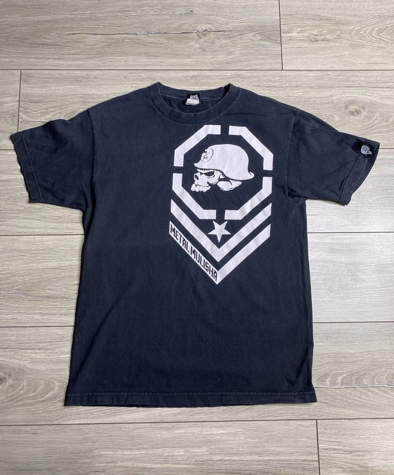 Y2K Vintage Metal Mulisha Motocross Tattoo Skull Black T-Shirt Men's Size M Unisex T-shirt, Sweatshirt, Hoodie, Long Sleeve Tee - T-Shirt, Sweatshirt, Hoodie