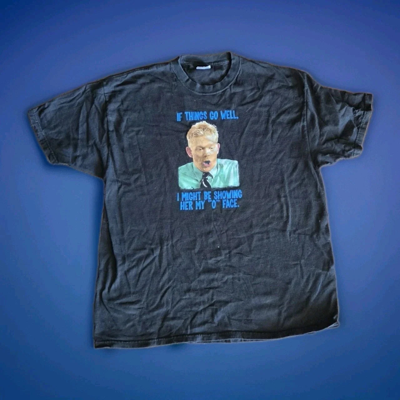 Vintage 2004 Office Space O Face Movie Promo Shirt XL Hanes Heavyweight Cult... Unisex T-shirt, Sweatshirt, Hoodie, Long Sleeve Tee - T-Shirt, Sweatshirt, Hoodie