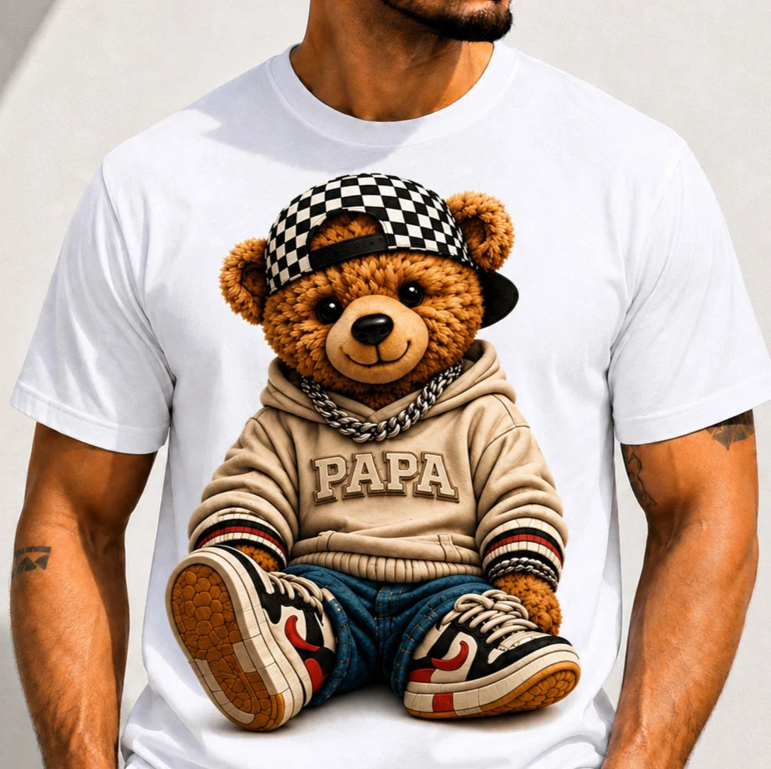 Papa Mama Teddy Bear Shirt Matching Mom Dad Family Graphic Tee Unisex T-shirt, Sweatshirt, Hoodie, Long Sleeve Tee - T-Shirt, Sweatshirt, Hoodie