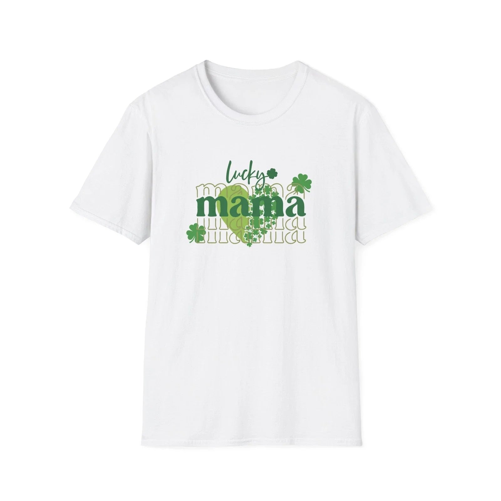 Lucky Mama St Patrick's Day T-Shirt Clover Heart , Paddy's Day Tee Cute Stylish Unisex T-shirt, Sweatshirt, Hoodie, Long Sleeve Tee - T-Shirt, Sweatshirt, Hoodie