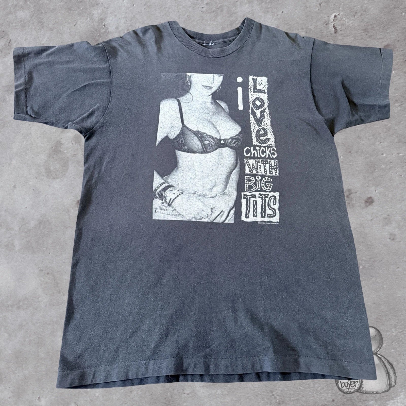 Vintage 1993 Old Ghosts T Shirt Mens Large USA Love Chicks with Big Tee Unisex T-shirt, Sweatshirt, Hoodie, Long Sleeve Tee - T-Shirt, Sweatshirt, Hoodie
