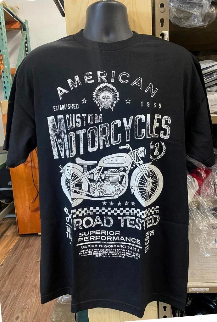 NEW PRINTED MOTORCYCLE COTTON BLACK GREY NAVY BLUE SHORT SLEEVES T-Shirt Unisex T-shirt, Sweatshirt, Hoodie, Long Sleeve Tee - T-Shirt, Sweatshirt, Hoodie