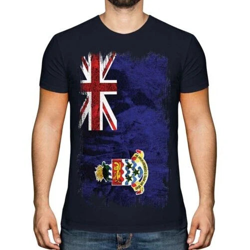 Kaiman Inseln Grunge Flagge Herren T-Shirt Caymanian Shirt Fuball Geschenk Unisex T-shirt, Sweatshirt, Hoodie, Long Sleeve Tee - T-Shirt, Sweatshirt, Hoodie