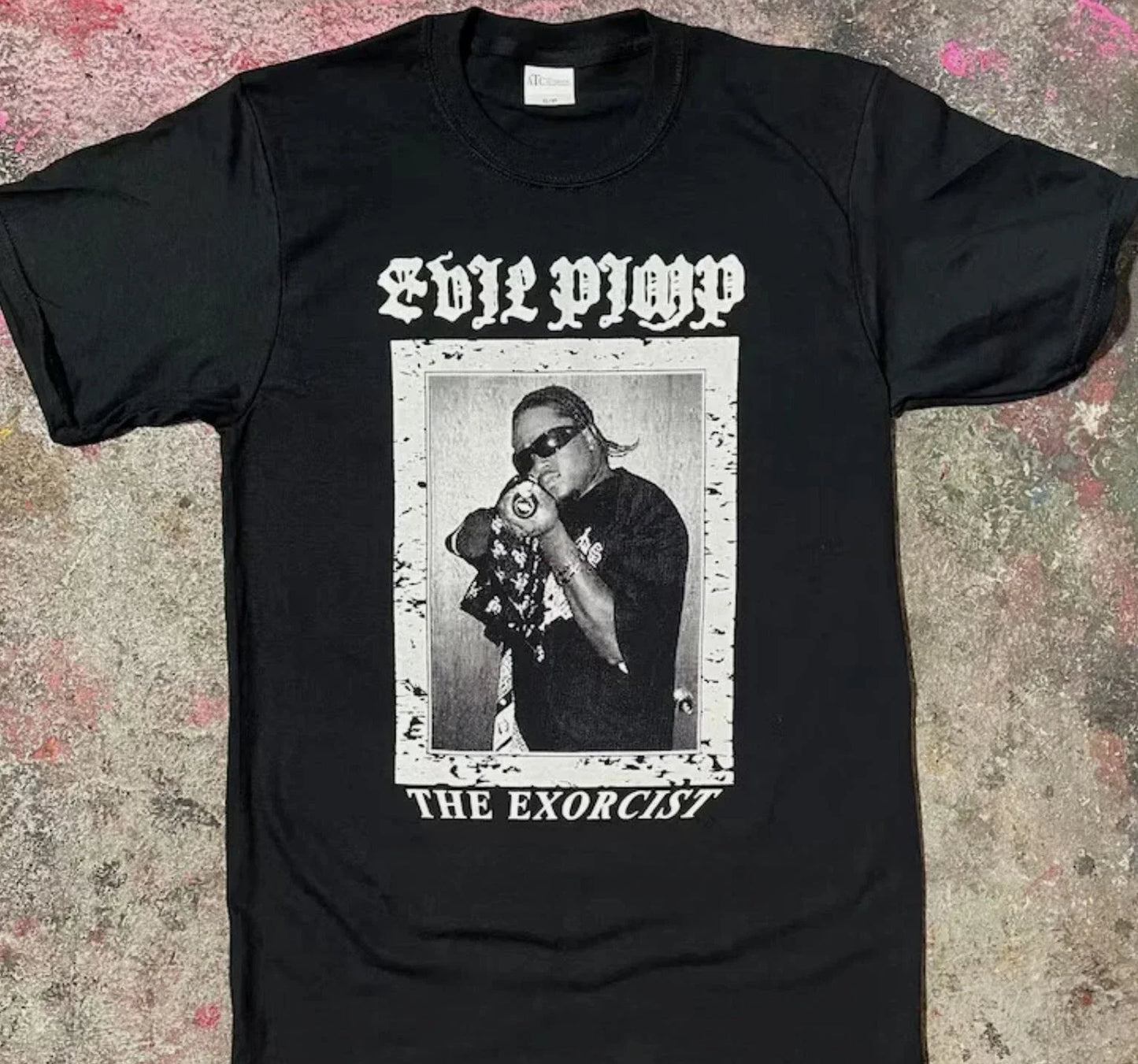 Evil Pimp Krucifix Klan T Shirt Three 6 Mafia Koopsta Knicca Vintage Grunge Y2K Unisex T-shirt, Sweatshirt, Hoodie, Long Sleeve Tee - T-Shirt, Sweatshirt, Hoodie