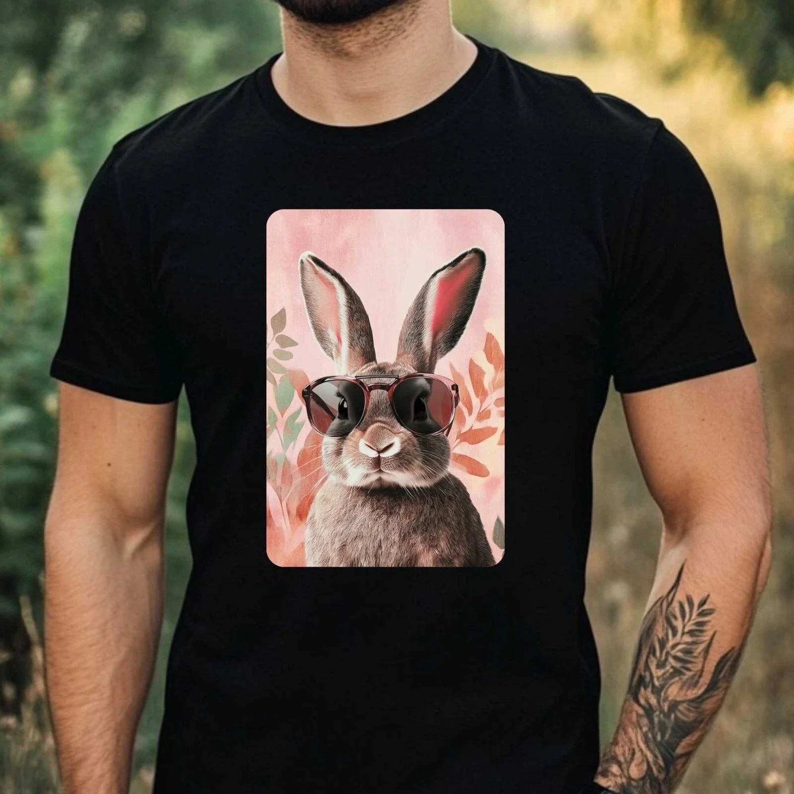 Mens Rabbit Sunglasses Cotton T-Shirt Size XS to 5XL Unisex T-shirt, Sweatshirt, Hoodie, Long Sleeve Tee - T-Shirt, Sweatshirt, Hoodie