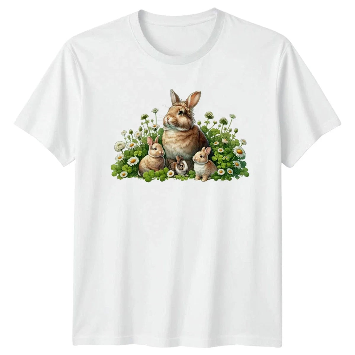 Bunny Family T-Shirt Rabbits Gift For Him And Her Unisex T-shirt, Sweatshirt, Hoodie, Long Sleeve Tee - T-Shirt, Sweatshirt, Hoodie